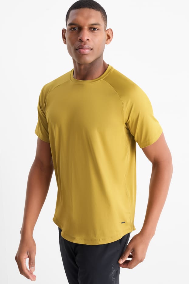 Uomo - T-shirt sportiva - regular fit - 4 Way Stretch - verde