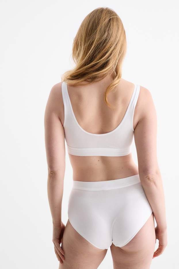 Femei - Chiloți hipster - LYCRA® - alb