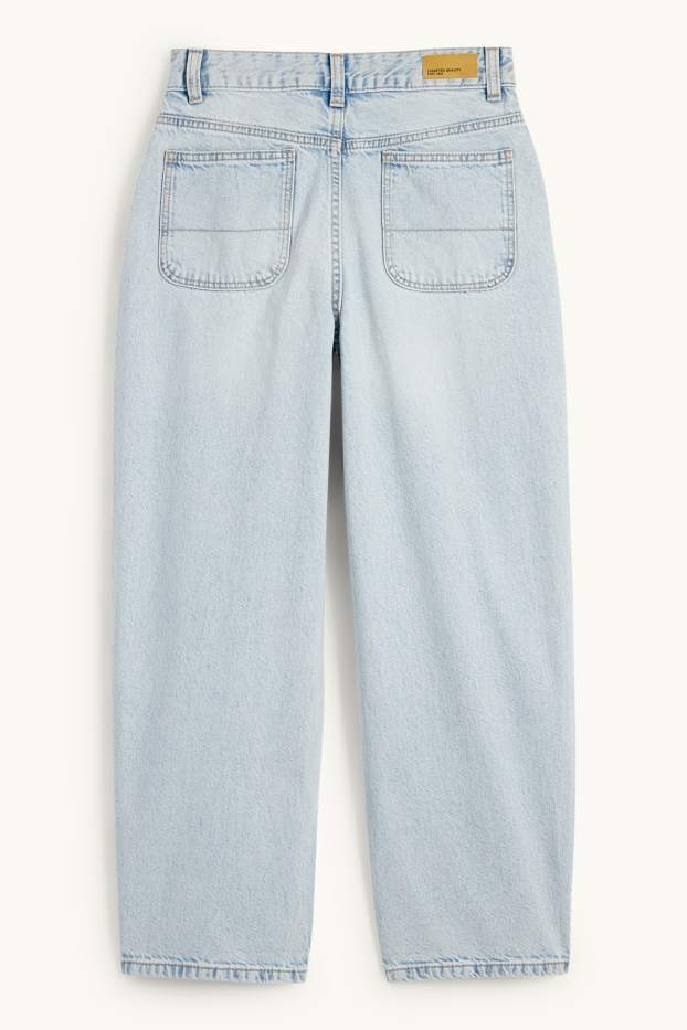 Copii - Fete - Balloon jeans - denim-albastru deschis
