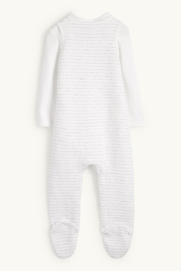 Unisex - Ossets - conjunt de pijama d’una peça - 2 peces - blanc