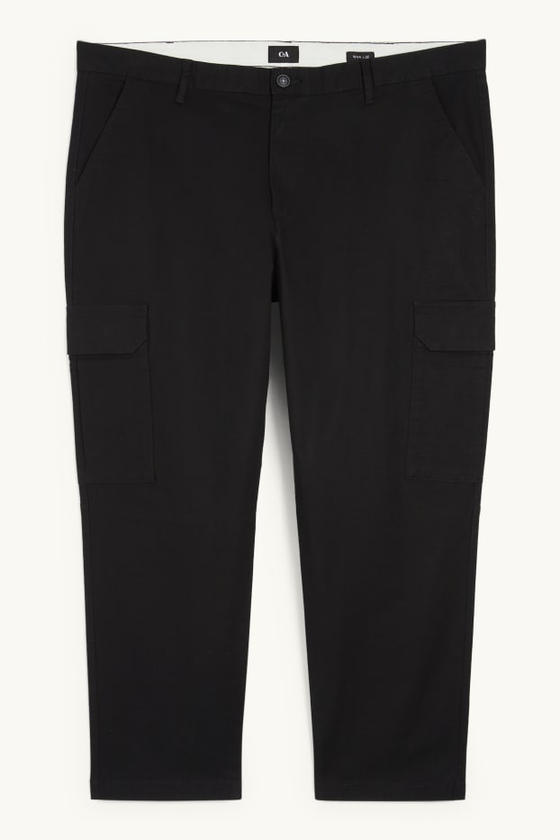 Hommes - Pantalon cargo - noir