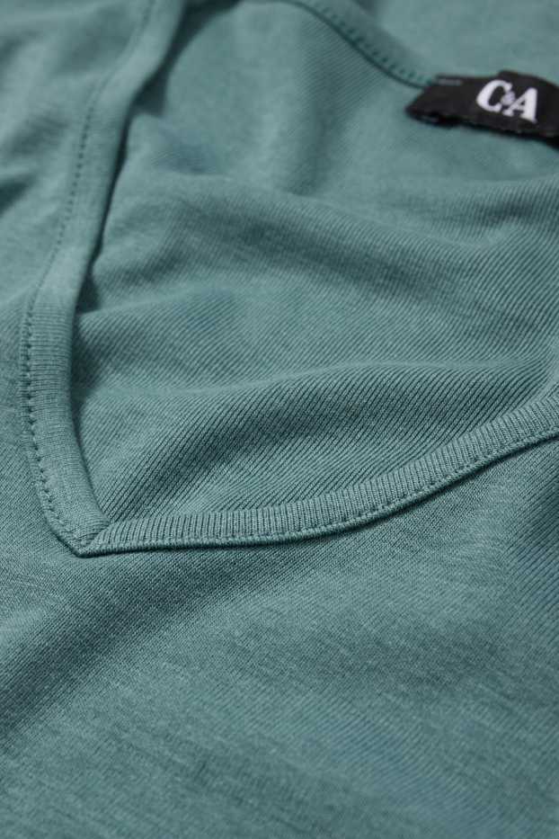 Damen - Langarmshirt - türkis
