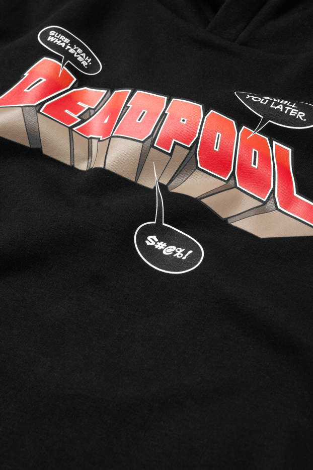 Enfants garçons - Deadpool - sweat à capuche - noir