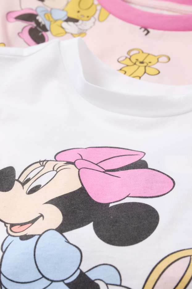 Children Girls - Multipack of 2 - Minnie Mouse - pyjamas - 4 piece - white