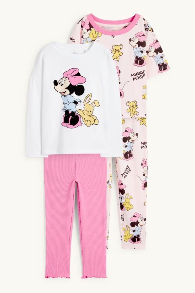 Children Girls - Multipack of 2 - Minnie Mouse - pyjamas - 4 piece - white