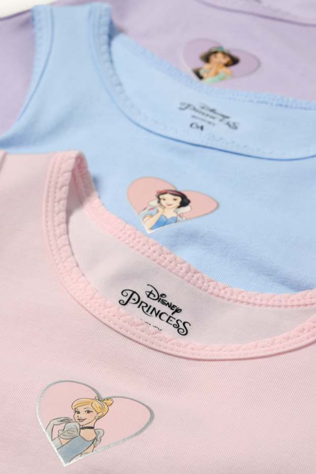 Kinder Mädchen - Multipack 3er - Disney Prinzessin - Singlet - rosa