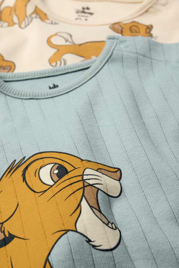 Bebés niños - Pack de 2 - El Rey León - pijamas para bebé - 4 prendas - gris