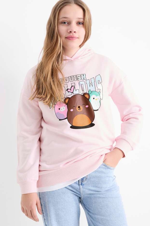Kinder Mädchen - Squishmallows - Hoodie - rosa