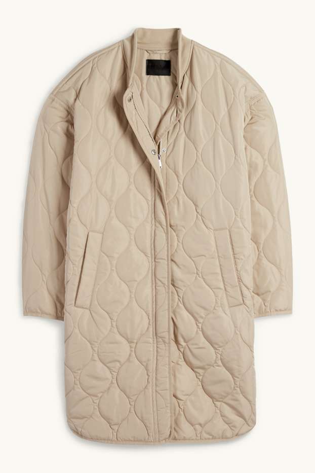 Donna - Cappotto trapuntato - idrorepellente - beige