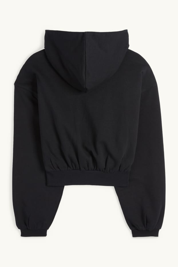 Women - Cropped hoodie - black