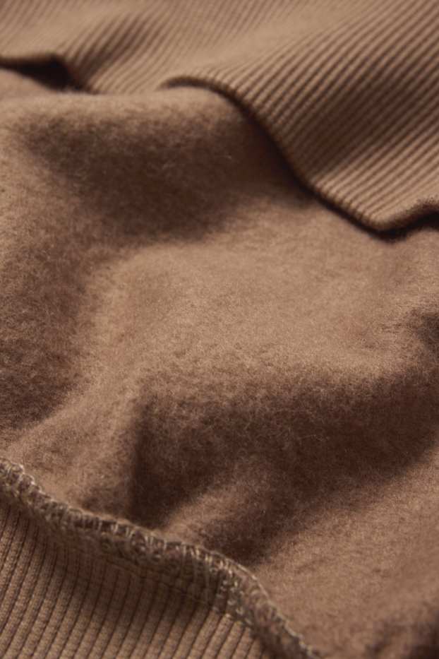 Damen - Crop Hoodie - braun