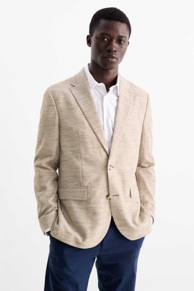 Home - Americana - regular fit - Flex - estructurada - beix clar