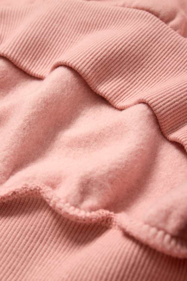 Damen - Crop Hoodie - rosa