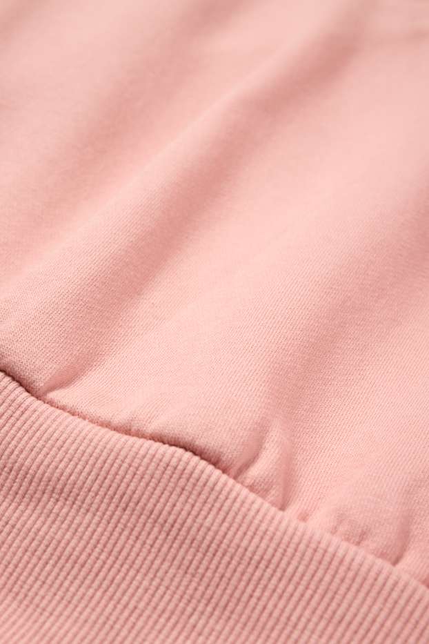 Damen - Crop Hoodie - rosa