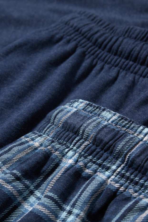 Men - Multipack of 2 - pyjama bottoms - dark blue