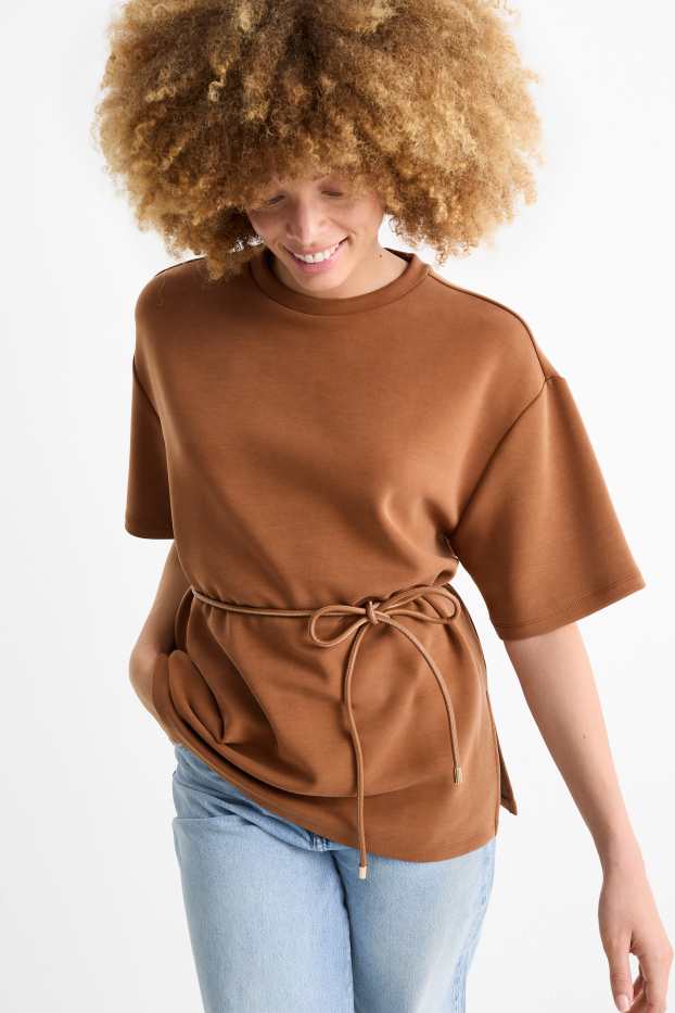Women - Sweatshirt - brown