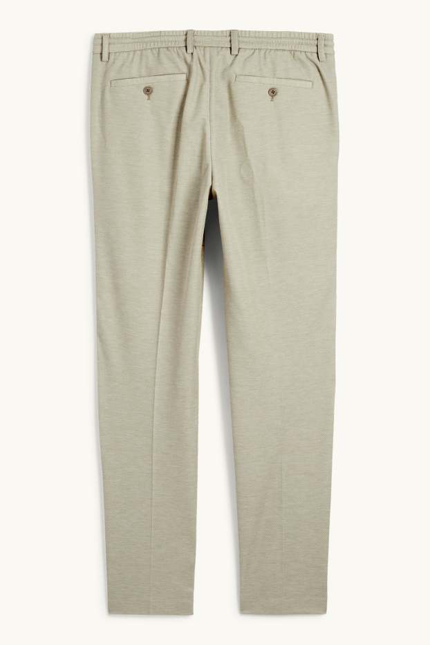 Bărbați - Pantaloni modulari - slim fit - structurați - bej