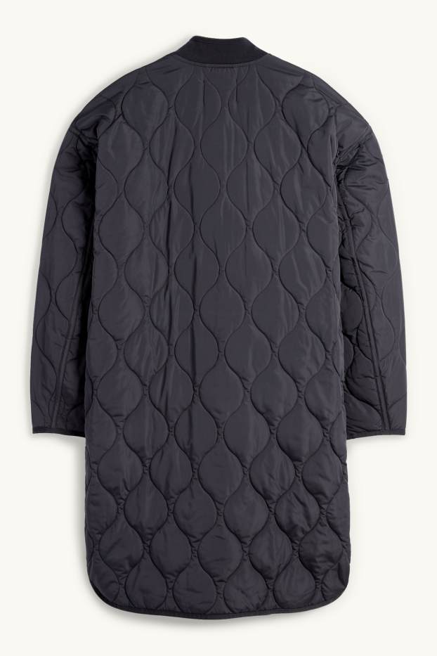Women - Quilted coat - water-repellent - dark blue
