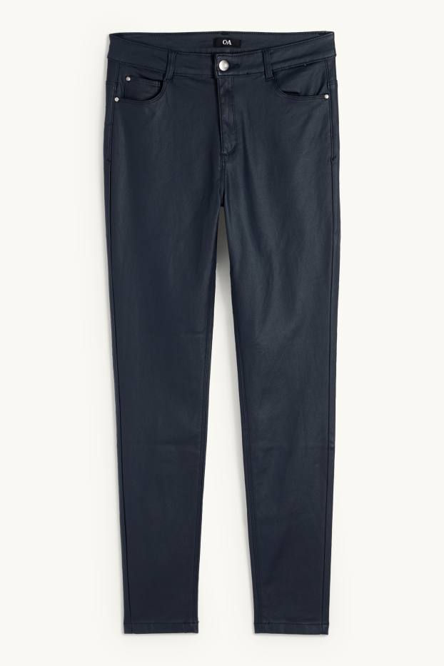 Dona - Pantalons - high waist - skinny fit - brillants - blau fosc