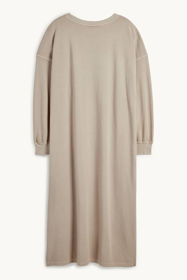 Donna - Vestito in felpa - beige