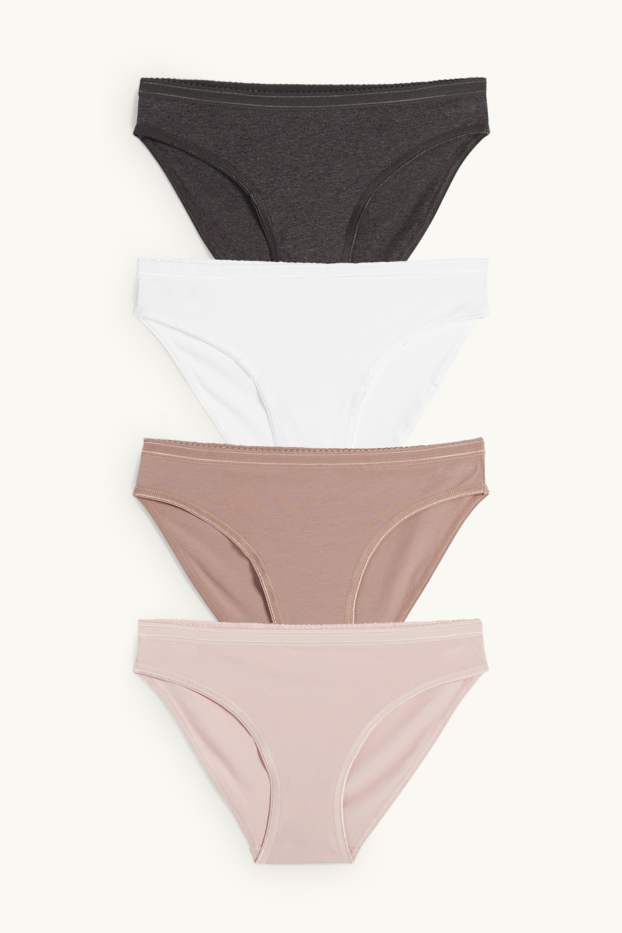 Mujer - Pack de 4 - braguitas - rosa