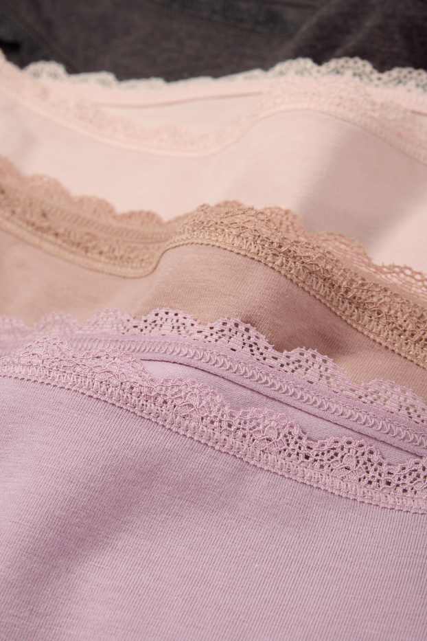 Femmes - Lot de 4 - culottes - rose