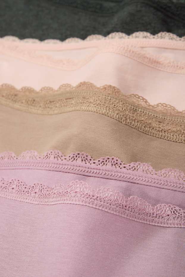 Dames - Set van 4 - hipster - roze