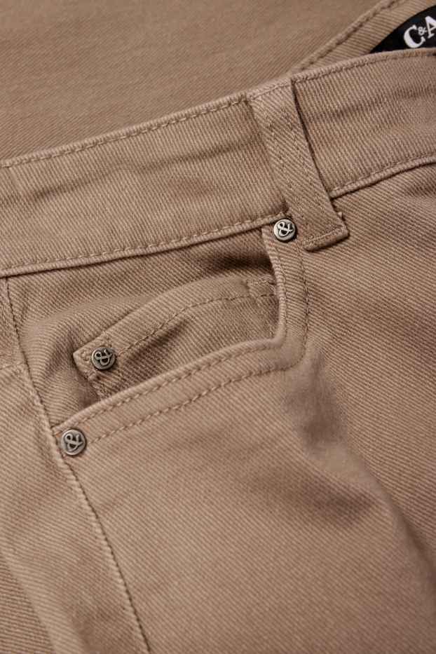 Dona - Pantalons de tela - high waist - slim fit - beix