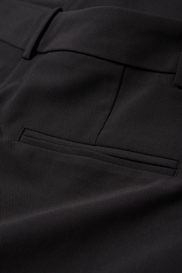 Damen - Business-Hose - High Waist - Straight Fit - schwarz