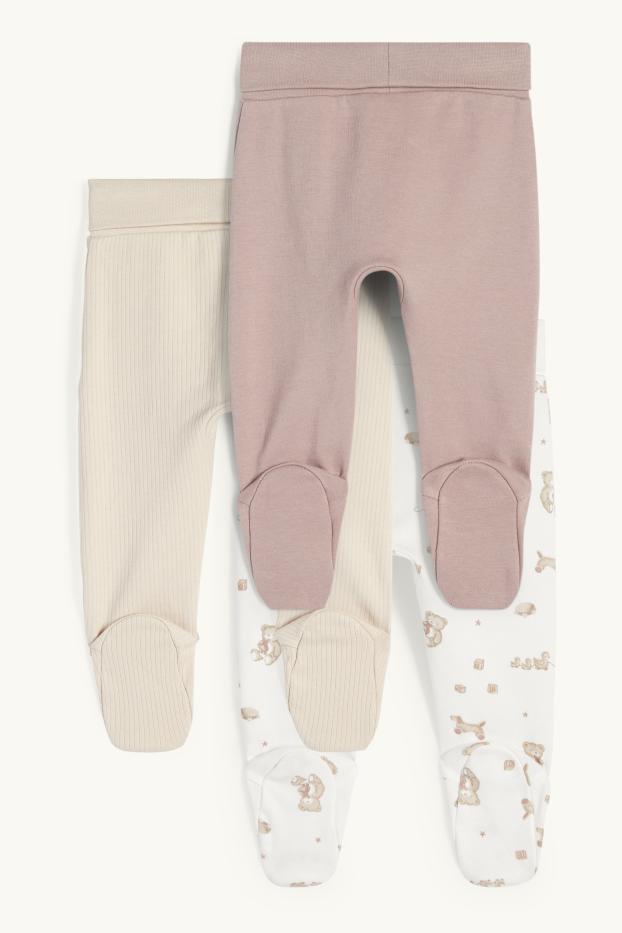 Baby Mädchen - Multipack 3er - Spielzeug - Erstlingshose - beige