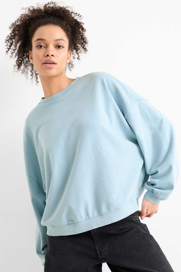 Damen - Sweatshirt - hellblau