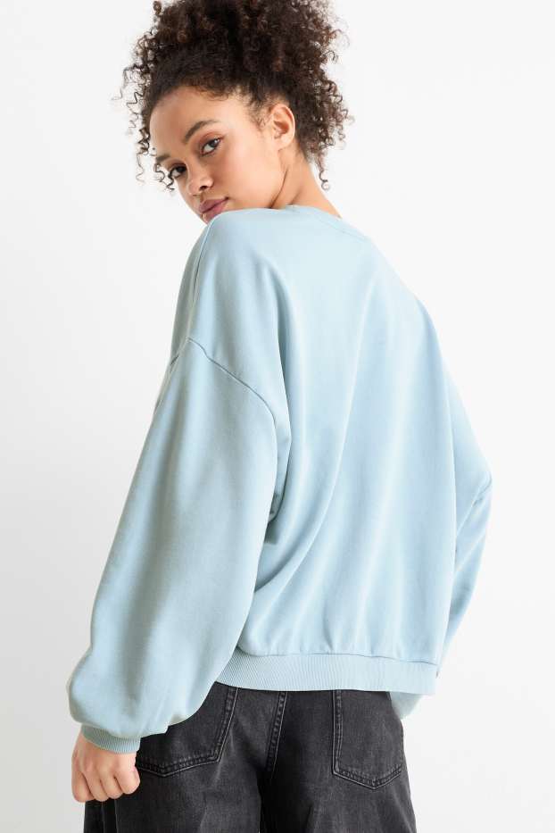 Damen - Sweatshirt - hellblau