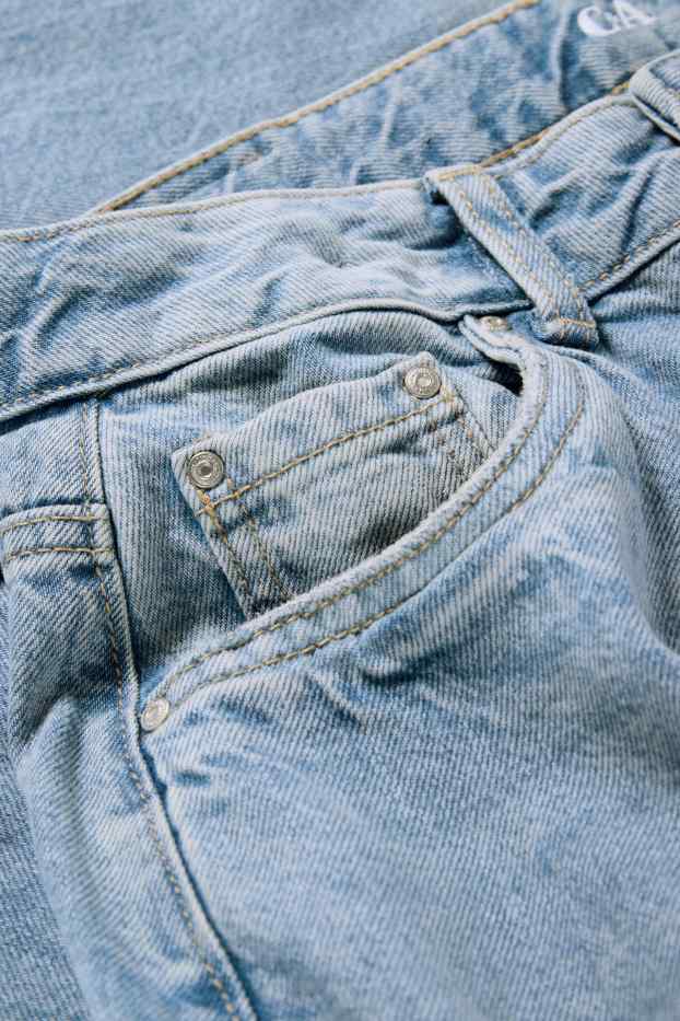 Kinder Mädchen - Cargo Jeans - helljeansblau