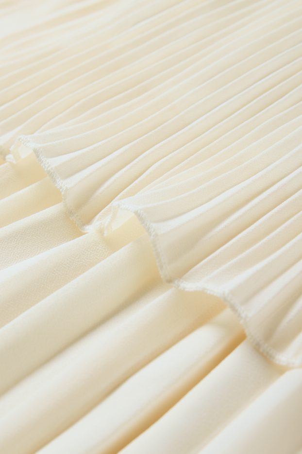Kinderen: meisjes - Plissé-jumpsuit - crème wit