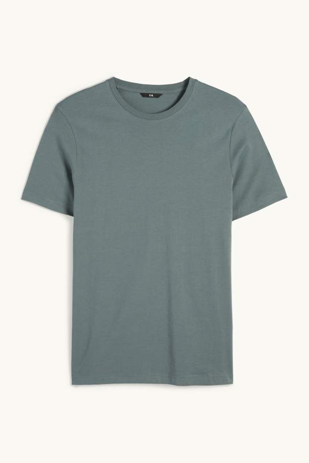Uomo - T-shirt - regular fit - verde scuro