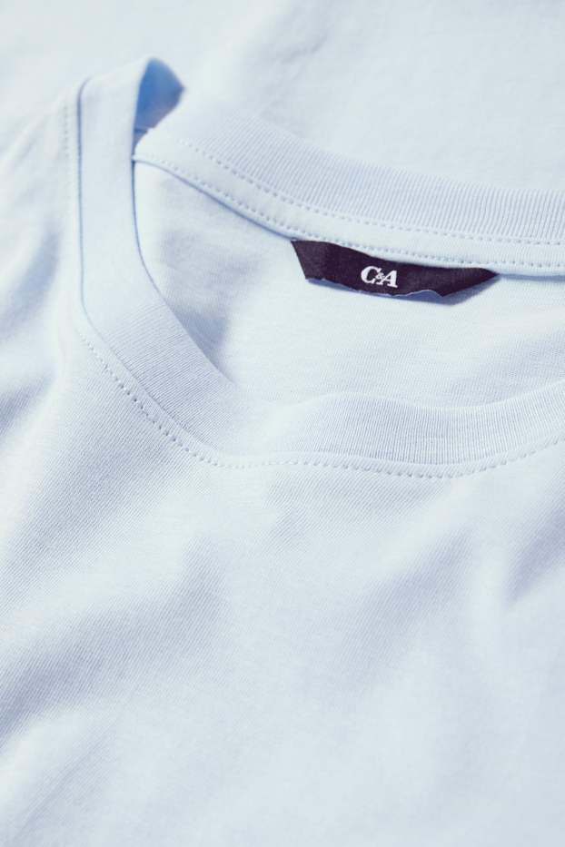 Hommes - T-shirt - regular fit - bleu clair