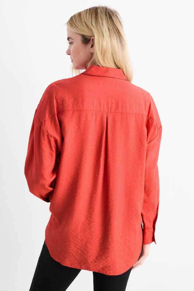 Damen - Bluse - rot