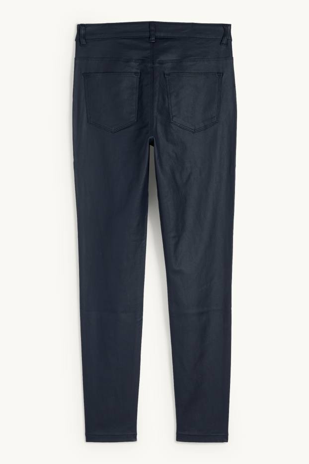Dona - Pantalons - high waist - skinny fit - brillants - blau fosc