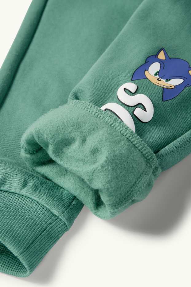 Nen - Sonic - conjunt - dessuadora i pantalons de xandall - 2 peces - verd