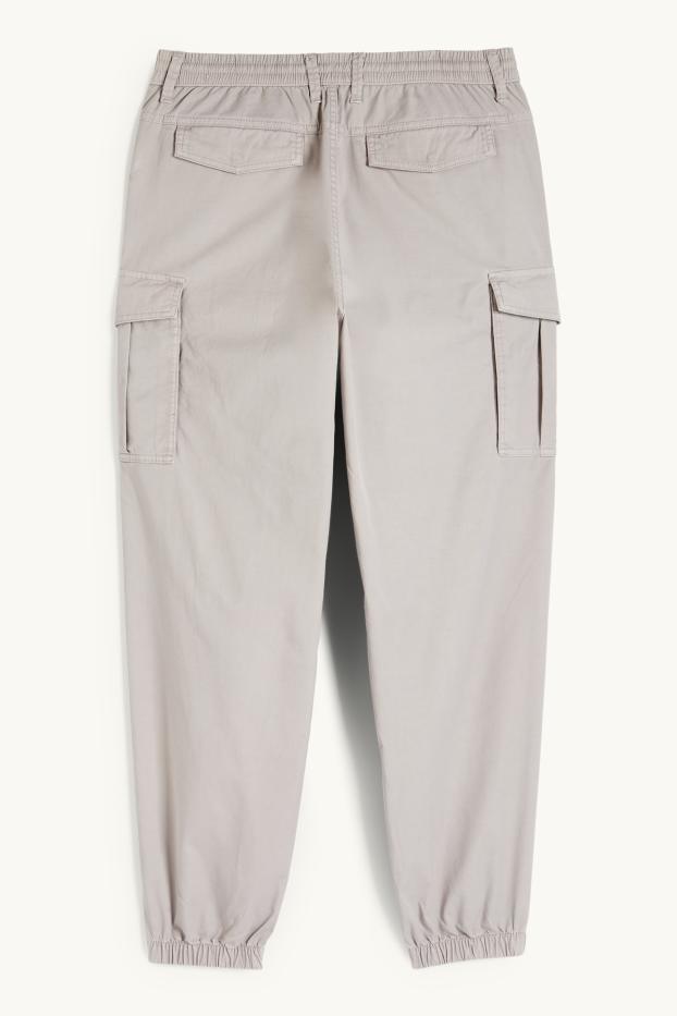 Hommes - Pantalon cargo - gris