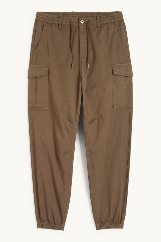 Uomo - Pantaloni cargo - verde scuro