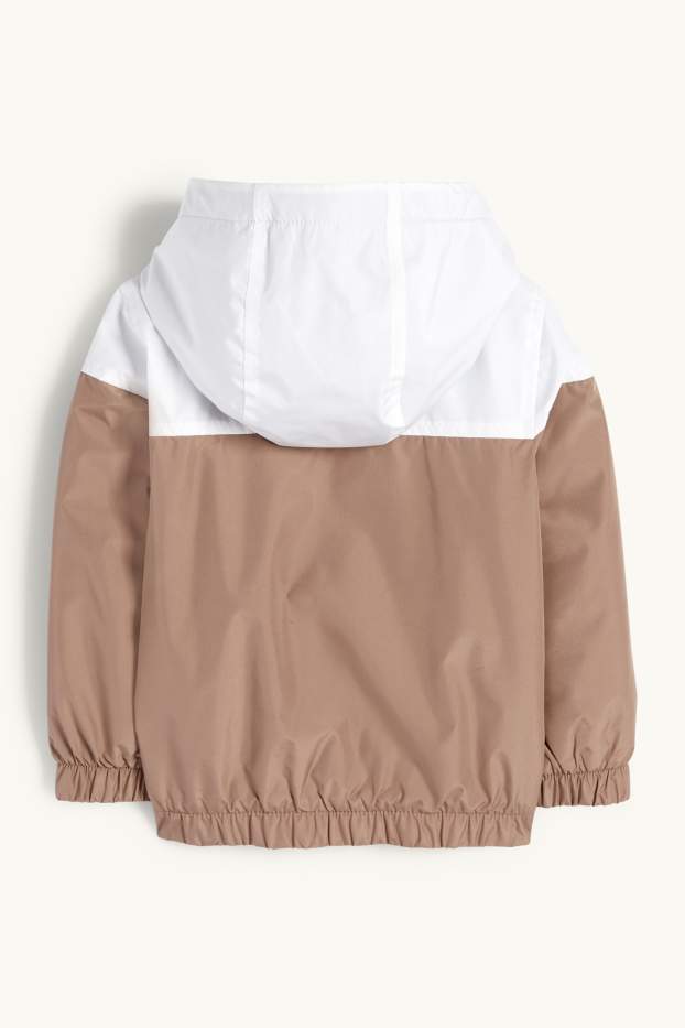 Copii - Băieți - Jachetă cu glugă - rezistentă la apă - maro