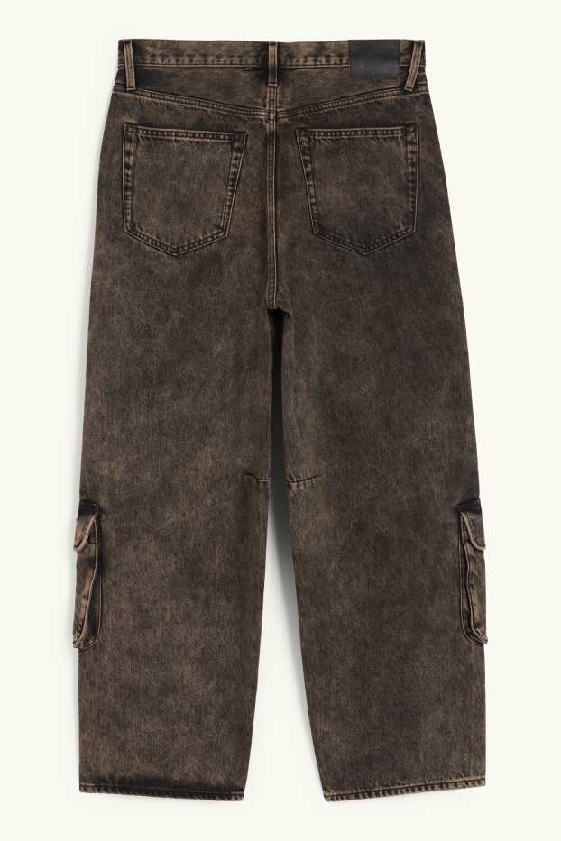 Herren - Cargo Jeans - jeansbraun
