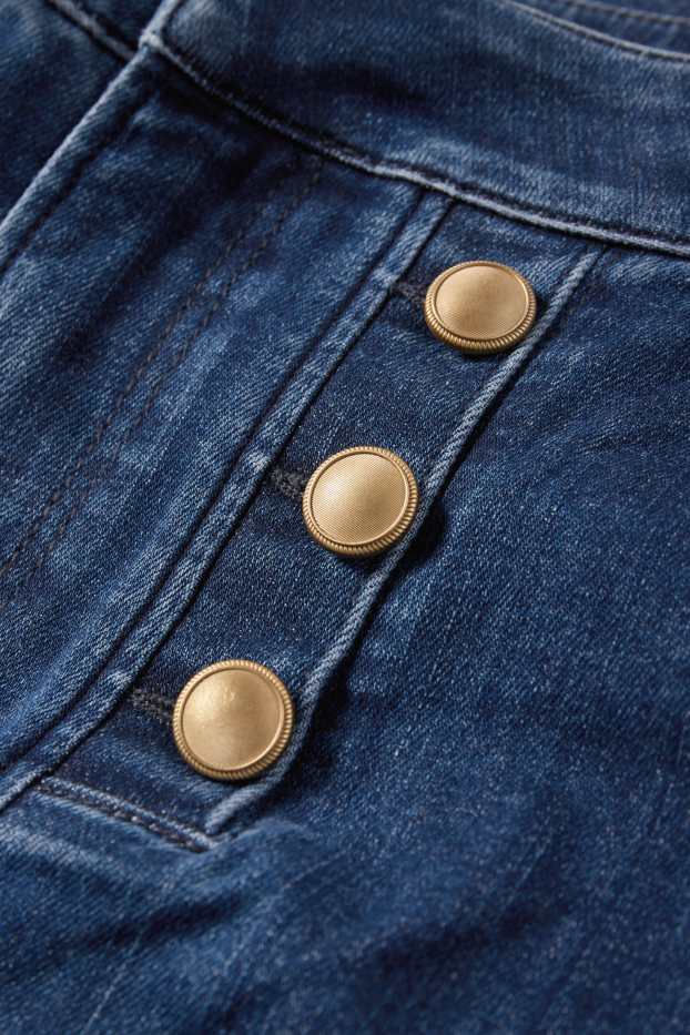 Dames - Bootcut jeans - mid waist - jeansblauw
