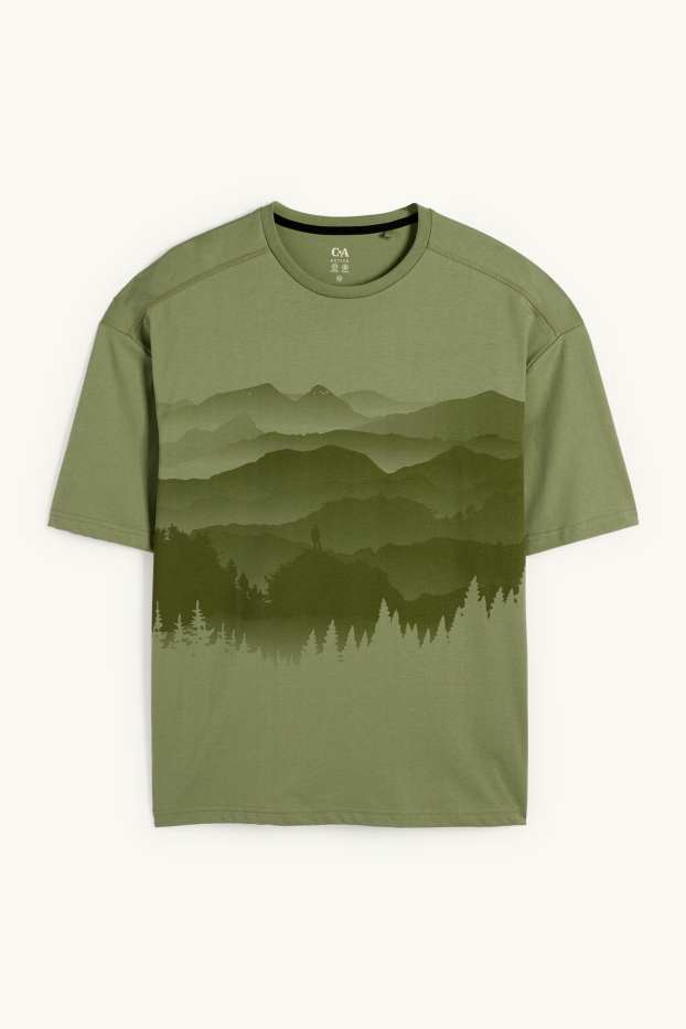 Hommes - Haut de sport - regular fit - vert