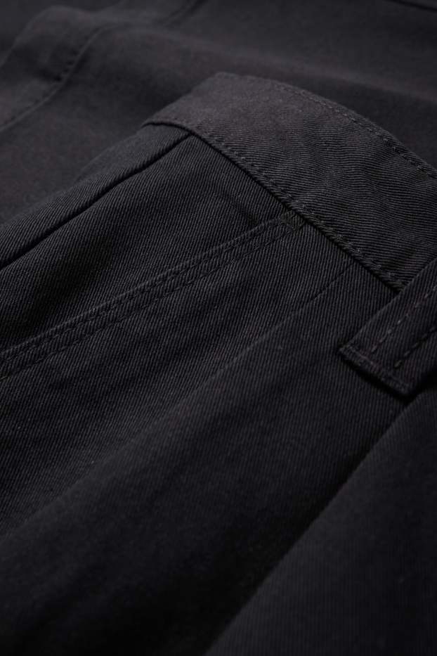 Heren - Chino - relaxed fit - zwart