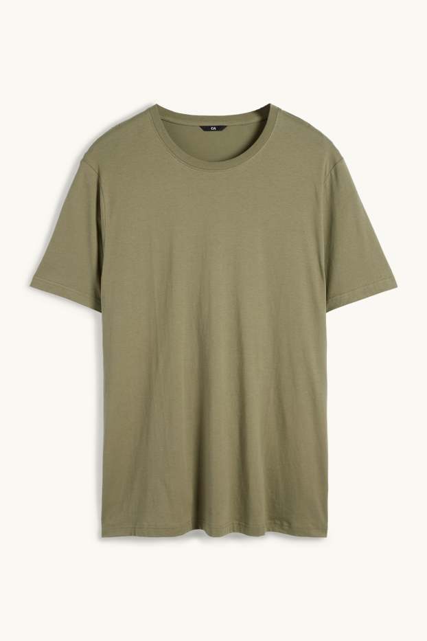 Pánské - Tričko - khaki