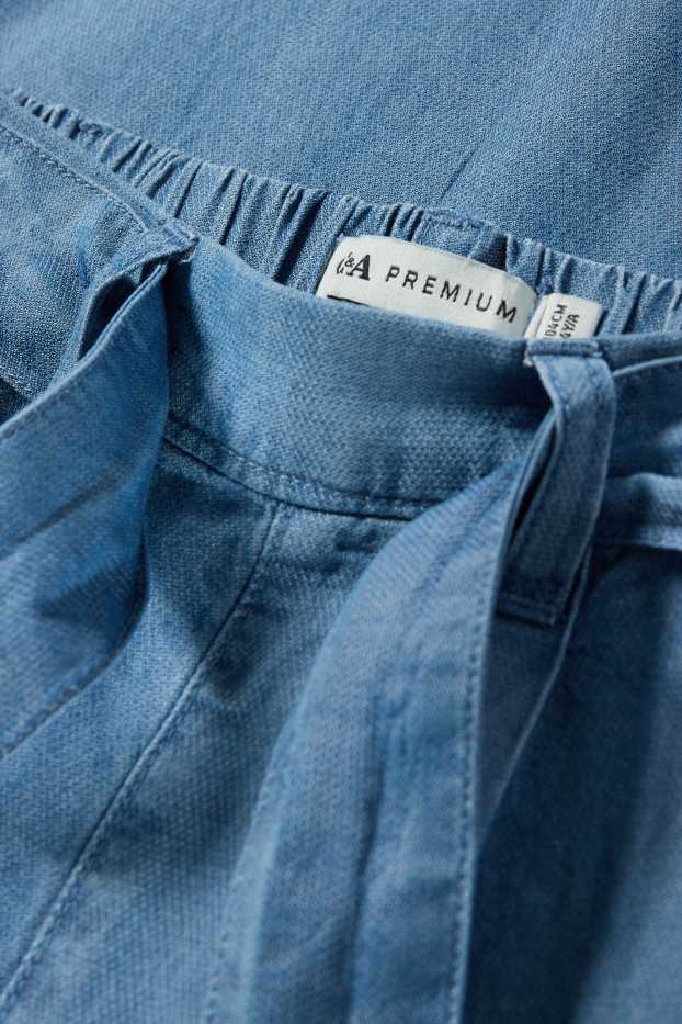 Children Girls - Wide leg jeans - blue
