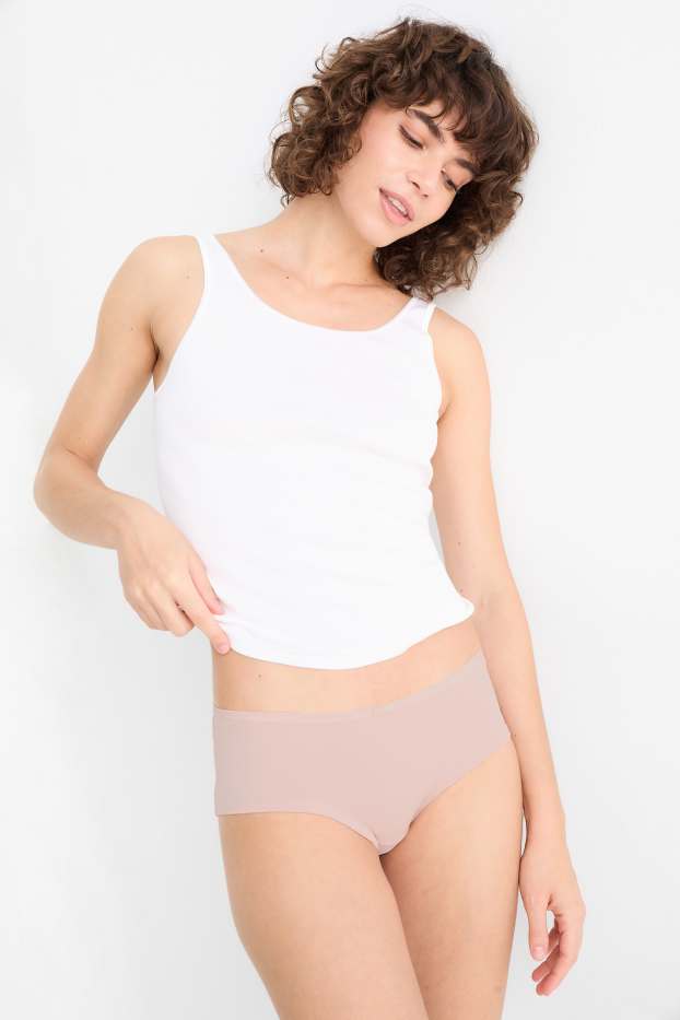 Damen - Multipack 4er - Hipster - schwarz