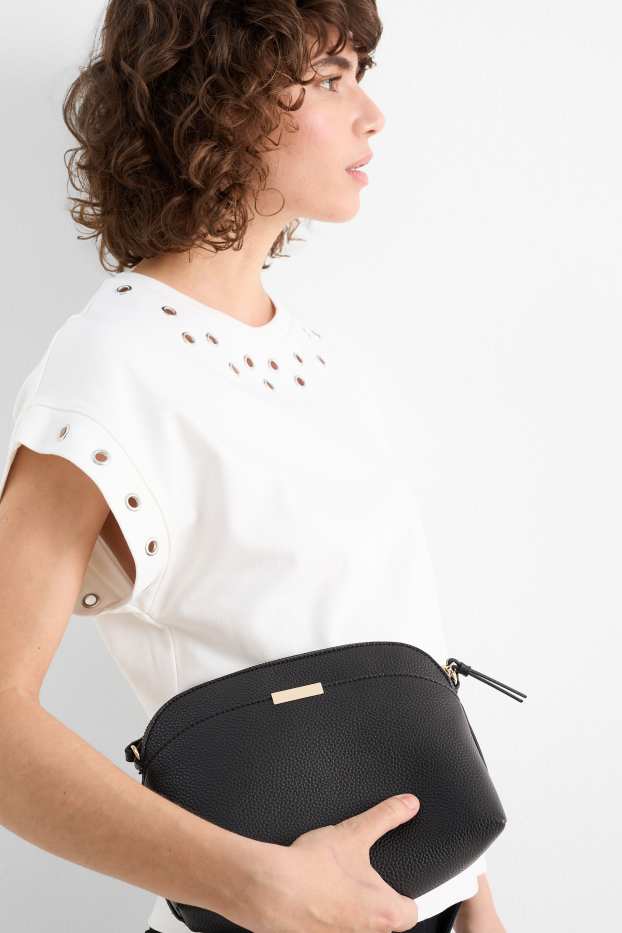 Femmes - Sac d'épaule - synthétique - noir